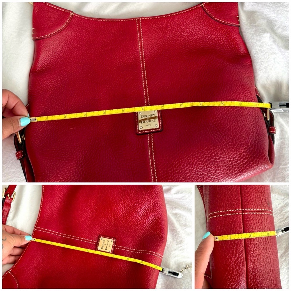 👑✅PRICE FIRM✅ Dooney & Bourke Cherry Red Leather Shoulder Bag - Picture 15 of 17